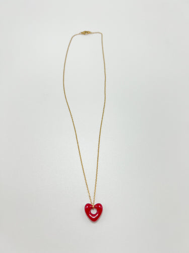 Signature Heart Necklace - Red