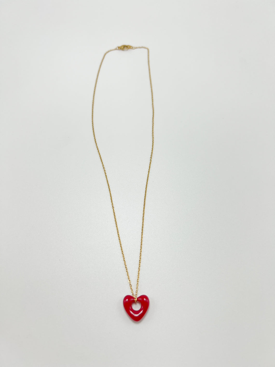 Signature Heart Necklace - Red