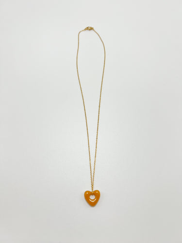 Signature Heart Necklace - Mustard