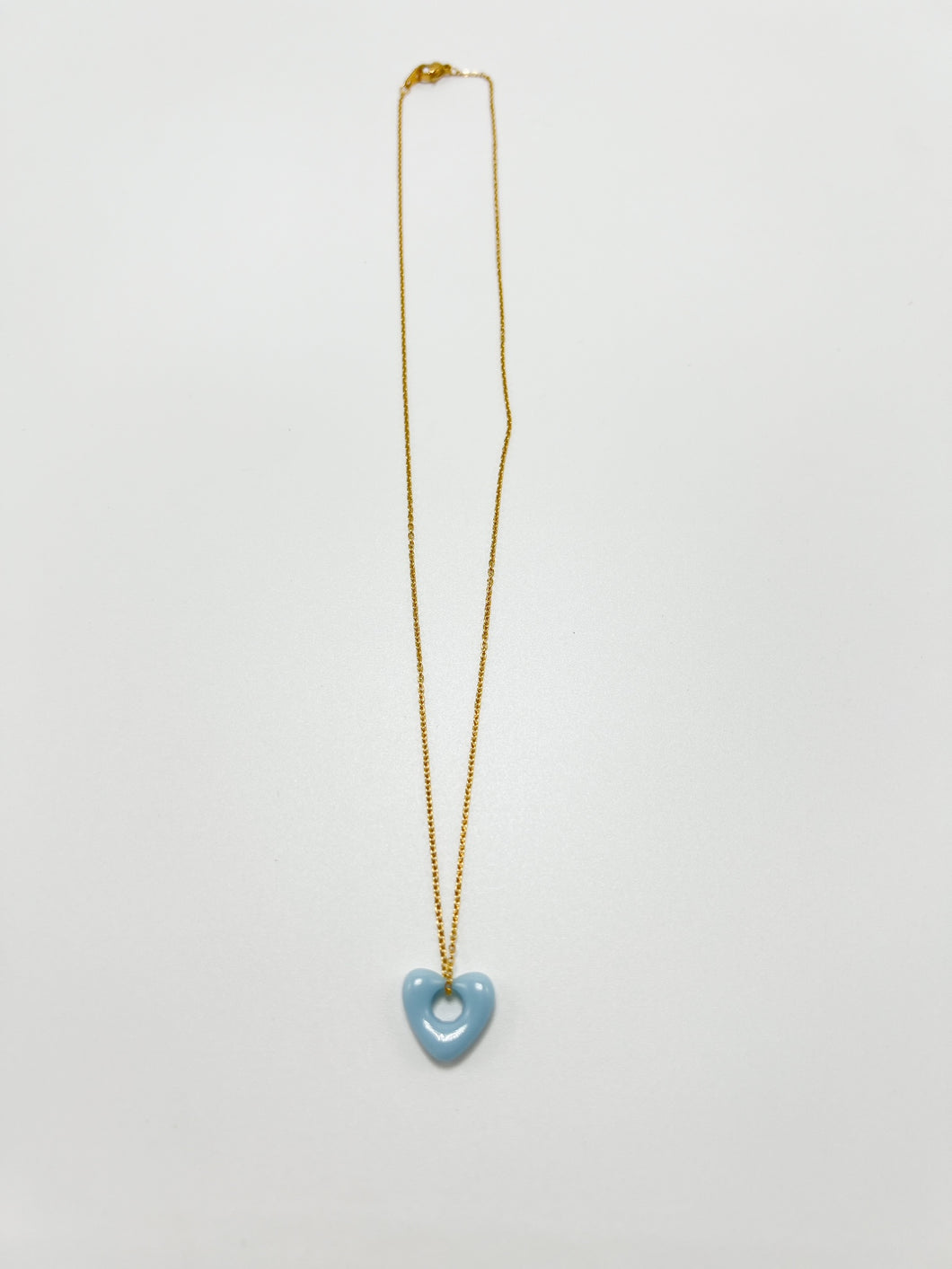 Signature Heart Necklace - Blue