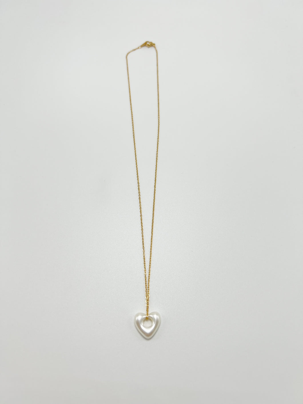 Signature Heart Necklace - White