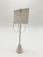 Load image into Gallery viewer, Hammered Hoops - Silver