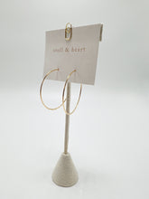 Load image into Gallery viewer, Hammered Hoops - Gold