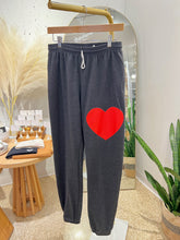 Load image into Gallery viewer, Share The Love Sweatpants - Grey with Red Heart