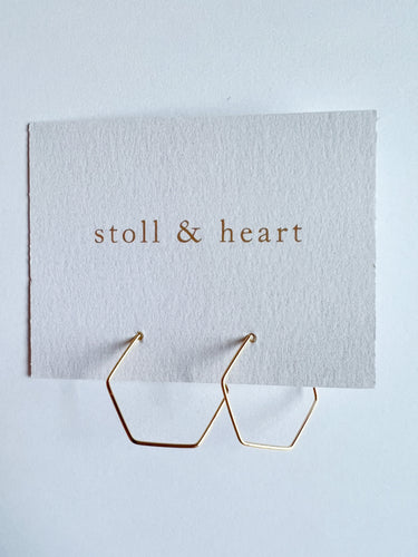 Small Hexagon Hoops