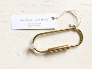 Keychain with a Purpose - Rose Quartz - Stone of Love