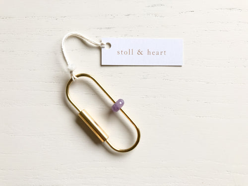 Keychain with a Purpose - Amethyst - Stone of Peace