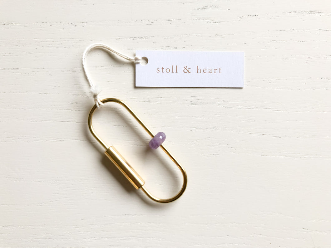 Keychain with a Purpose - Amethyst - Stone of Peace
