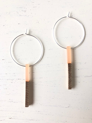 The Chelsea Wood & Pink Resin - Silver